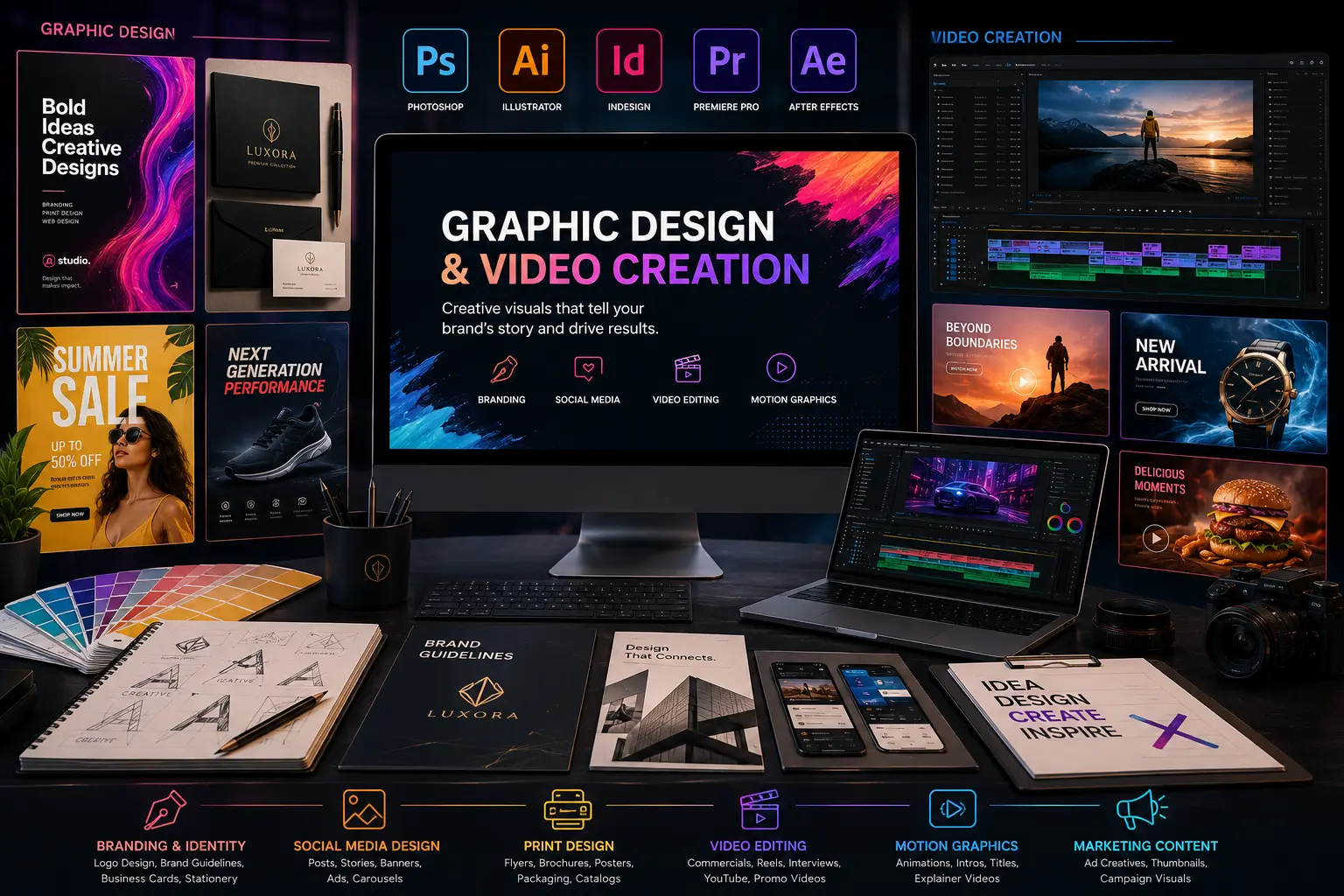 Graphic Design & Video Creation project preview